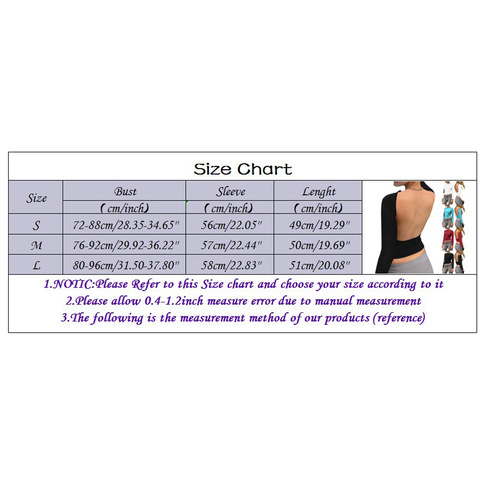 thumbnail image 3 of Top corto sin espalda de manga corta liso para mujer: camiseta sexy informal para la playa con cuello redondo y corte ajustado, 3 of 8